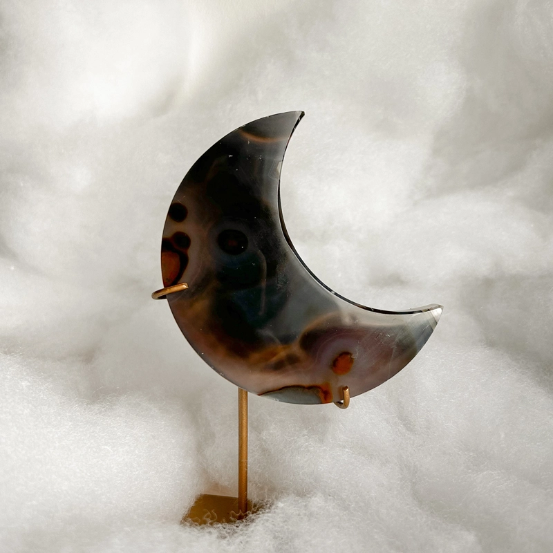 mezzaluna in Agata naturale